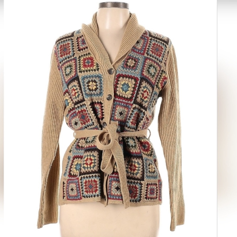 RARE EXCLUSIVE HAND KNIT RALPH LAUREN CARDIGAN
